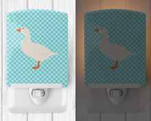 Load image into Gallery viewer, Shire Horse Blue Check Ceramic Night Light BB8074CNL