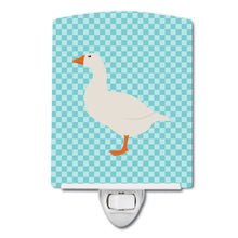 Load image into Gallery viewer, Shire Horse Blue Check Ceramic Night Light BB8074CNL