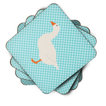 Load image into Gallery viewer, Shire Horse Blue Check Foam Coaster  BB8074FC
