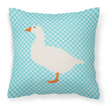 Load image into Gallery viewer, Shire Horse Blue Check Fabric Decorative Pillow BB8074PW1818