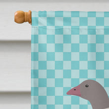 Load image into Gallery viewer, Buff Grey Back Goose Blue Check Flag Canvas House Size BB8075CHF