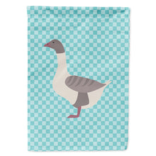 Load image into Gallery viewer, Buff Grey Back Goose Blue Check Flag Canvas House Size BB8075CHF