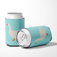 Load image into Gallery viewer, Sebastopol Goose Blue Check Can or Bottle Hugger BB8076CC