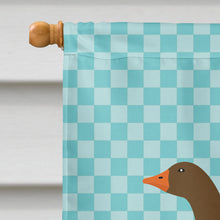 Load image into Gallery viewer, Pomeranian Rogener Goose Blue Check Flag Canvas House Size BB8077CHF