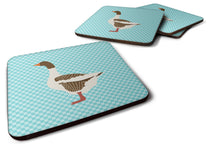 Load image into Gallery viewer, Pomeranian Rogener Goose Blue Check Foam Coaster  BB8077FC