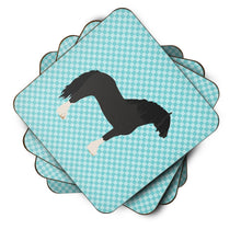 Load image into Gallery viewer, Pomeranian Rogener Goose Blue Check Foam Coaster  BB8078FC
