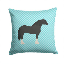 Load image into Gallery viewer, Pomeranian Rogener Goose Blue Check Throw Pillow - 14x14 Decorative Pillow – Art for Your Home &amp; Patio BB8078PW1414