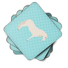 Load image into Gallery viewer, Paso Fino Horse Blue Check Foam Coaster  BB8079FC