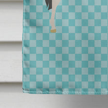 Load image into Gallery viewer, Pinto Horse Blue Check Flag Canvas House Size BB8081CHF