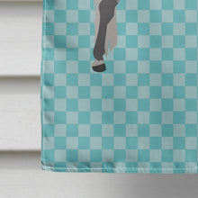 Load image into Gallery viewer, Orlov Trotter Horse Blue Check Flag Canvas House Size BB8082CHF