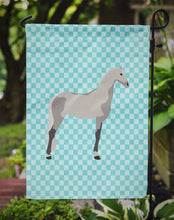 Load image into Gallery viewer, Orlov Trotter Horse Blue Check Garden Flag - Outdoor Decorative Yard Flag
