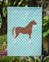 Load image into Gallery viewer, Hanoverian Horse Blue Check Garden Flag - Outdoor Decorative Yard Flag