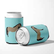 Load image into Gallery viewer, Welsh Pony Horse Blue Check Can or Bottle Hugger BB8084CC