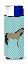 Load image into Gallery viewer, Welsh Pony Horse Blue Check   Hugger for slim cans