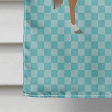 Load image into Gallery viewer, Arabian Horse Blue Check Flag Canvas House Size BB8085CHF