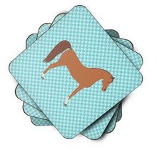Load image into Gallery viewer, Arabian Horse Blue Check Foam Coaster  BB8085FC