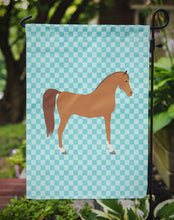 Load image into Gallery viewer, Arabian Horse Blue Check Garden Flag - Outdoor Decorative Yard Flag