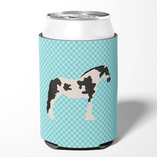 Load image into Gallery viewer, Cyldesdale Horse Blue Check Can or Bottle Hugger BB8086CC