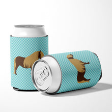Load image into Gallery viewer, Shetland Pony Horse Blue Check Can or Bottle Hugger BB8088CC
