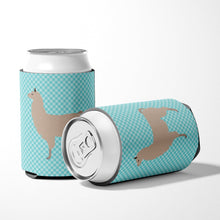 Load image into Gallery viewer, Llama Blue Check Can or Bottle Hugger BB8090CC