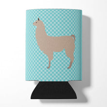 Load image into Gallery viewer, Llama Blue Check Can or Bottle Hugger BB8090CC
