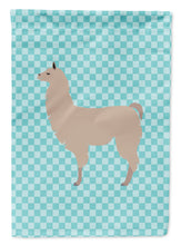 Load image into Gallery viewer, Llama Blue Check Garden Flag - Outdoor Decorative Yard Flag