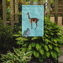 Load image into Gallery viewer, Vicugna or Vicuna Blue Check Garden Flag - Outdoor Decorative Yard Flag
