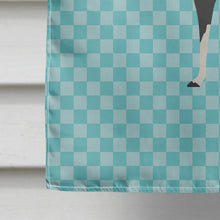 Load image into Gallery viewer, Llama Q' Ara Blue Check Flag Canvas House Size BB8092CHF