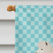 Load image into Gallery viewer, Alpaca Blue Check Flag Canvas House Size BB8093CHF