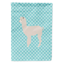 Load image into Gallery viewer, Alpaca Blue Check Flag Canvas House Size BB8093CHF