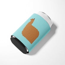 Load image into Gallery viewer, Alpaca Suri Blue Check Can or Bottle Hugger BB8094CC
