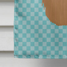 Load image into Gallery viewer, Alpaca Suri Blue Check Flag Canvas House Size BB8094CHF