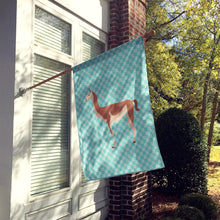 Load image into Gallery viewer, Guanaco Blue Check Flag Canvas House Size BB8095CHF