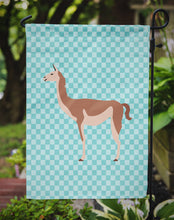 Load image into Gallery viewer, Guanaco Blue Check Garden Flag - Outdoor Decorative Yard Flag