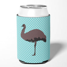 Load image into Gallery viewer, Emu Blue Check Can or Bottle Hugger BB8096CC