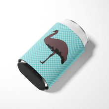 Load image into Gallery viewer, Emu Blue Check Can or Bottle Hugger BB8096CC