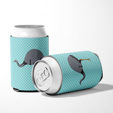 Load image into Gallery viewer, Rhea Blue Check Can or Bottle Hugger BB8097CC