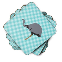Load image into Gallery viewer, Rhea Blue Check Foam Coaster  BB8097FC