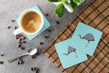 Load image into Gallery viewer, Rhea Blue Check Foam Coaster  BB8097FC