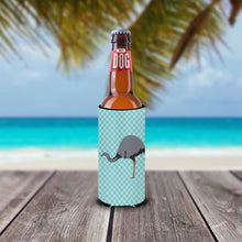 Load image into Gallery viewer, Rhea Blue Check   Hugger for slim cans