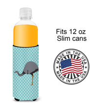 Load image into Gallery viewer, Rhea Blue Check   Hugger for slim cans