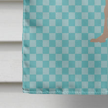 Load image into Gallery viewer, Common Ostrich Blue Check Flag Canvas House Size BB8098CHF