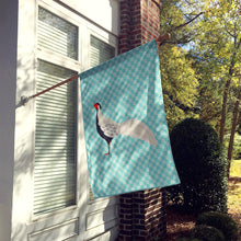 Load image into Gallery viewer, Silver Pheasant Blue Check Flag Canvas House Size BB8103CHF