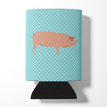 Load image into Gallery viewer, American Landrace Pig Blue Check Can or Bottle Hugger BB8106CC