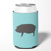 Load image into Gallery viewer, Berkshire Pig Blue Check Can or Bottle Hugger BB8107CC