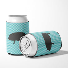 Load image into Gallery viewer, Berkshire Pig Blue Check Can or Bottle Hugger BB8107CC