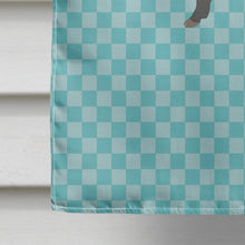 Load image into Gallery viewer, Berkshire Pig Blue Check Flag Canvas House Size BB8107CHF