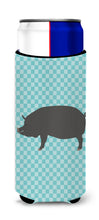 Load image into Gallery viewer, Berkshire Pig Blue Check   Hugger for slim cans