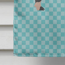 Load image into Gallery viewer, Mini Miniature Pig Blue Check Flag Canvas House Size BB8109CHF