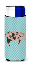 Load image into Gallery viewer, Mini Miniature Pig Blue Check   Hugger for slim cans